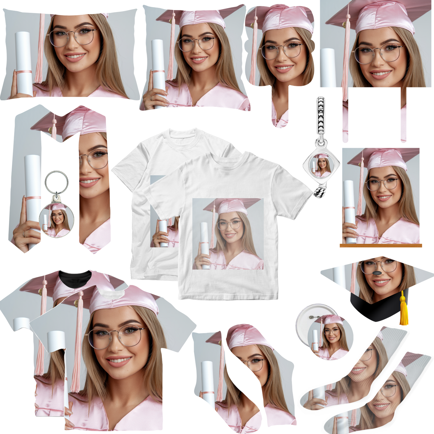 Graduation Mockup Canva 16 PC Bundle