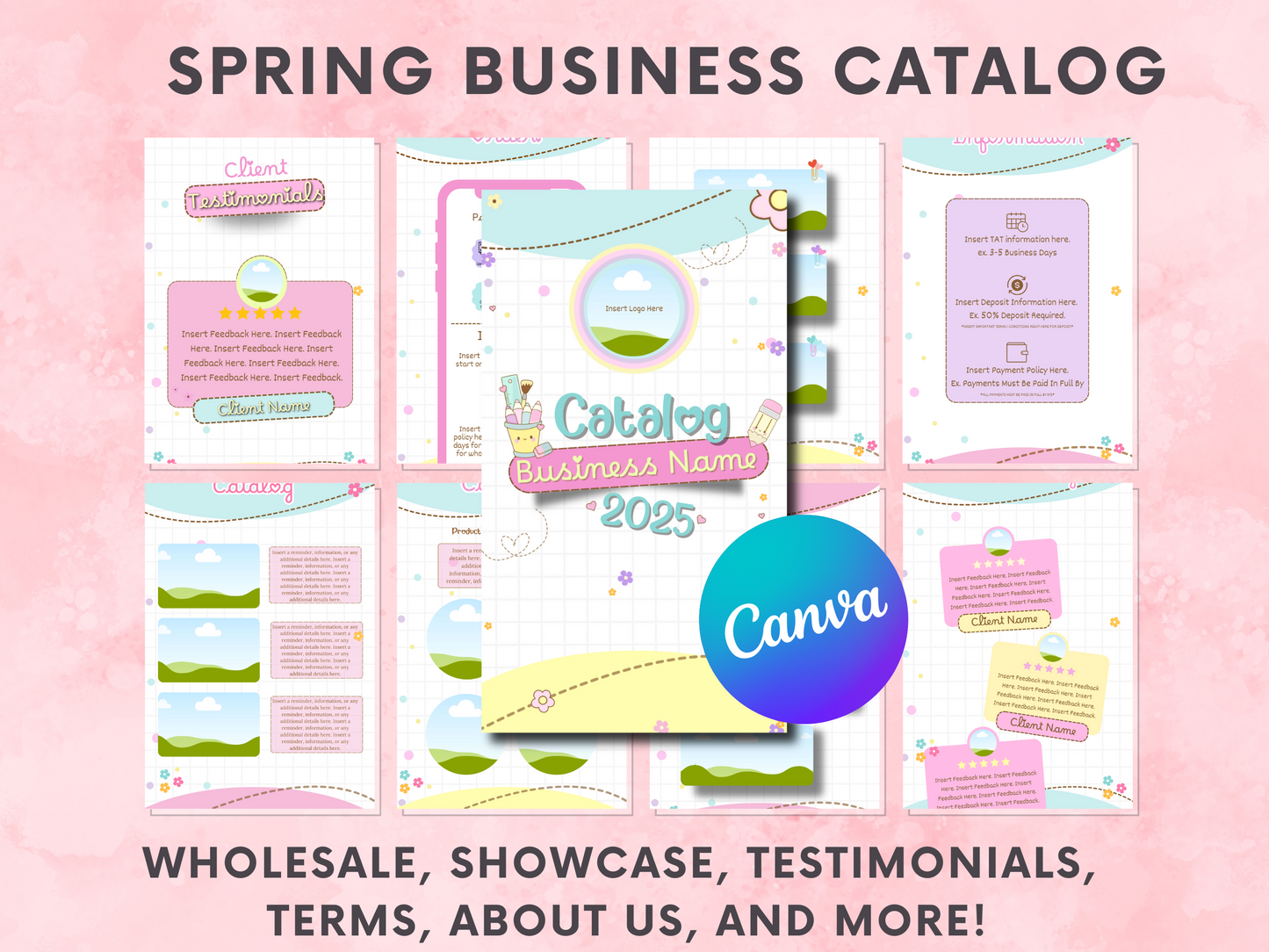 Spring Collection Canva Catalog Template