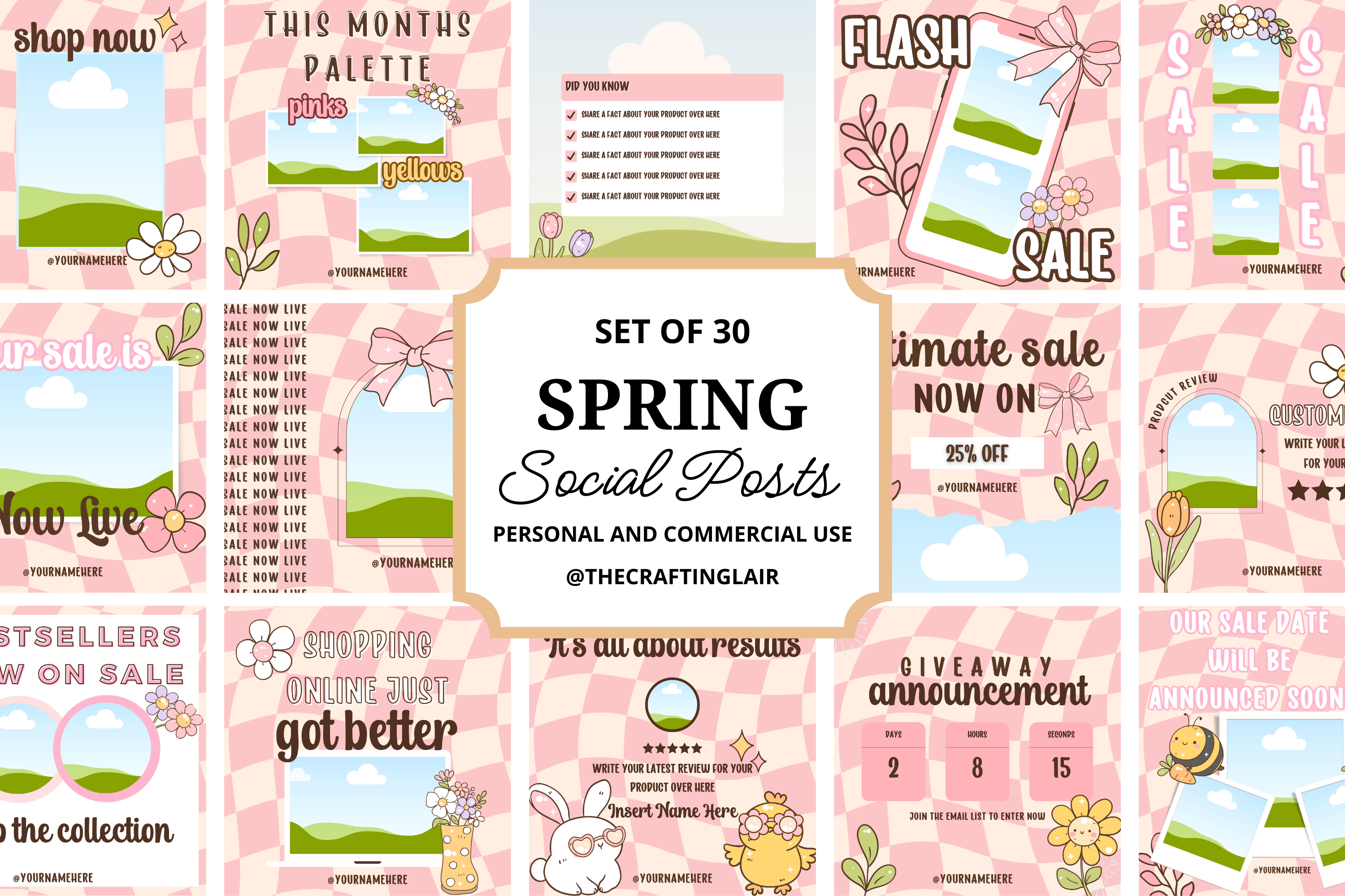 Spring Interactive Facebook Posts Spring Social Media Posts – The Crafting Lair