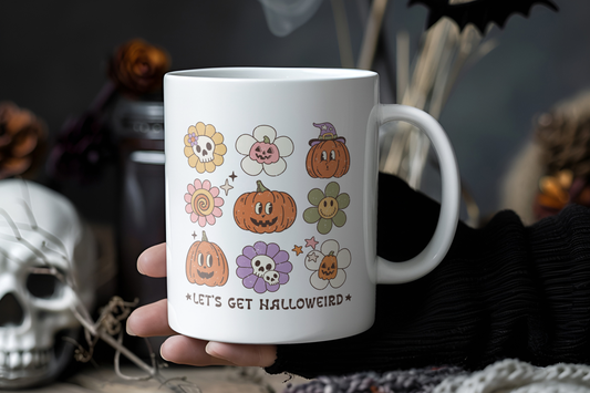 Let's Get Halloweird Distressed Coffee Mug