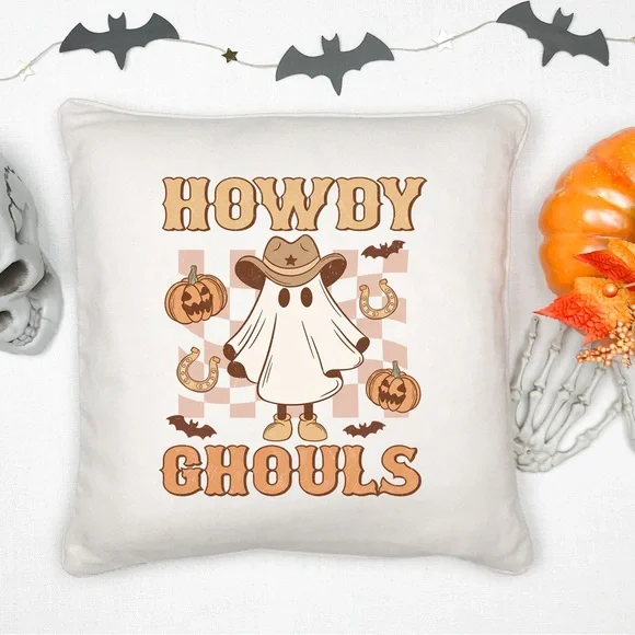 Howdy Ghouls Pillow Case