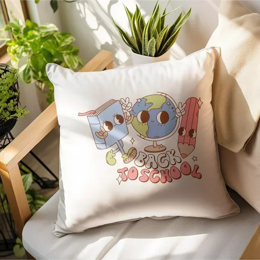 Back to School Groovy Pillow Case