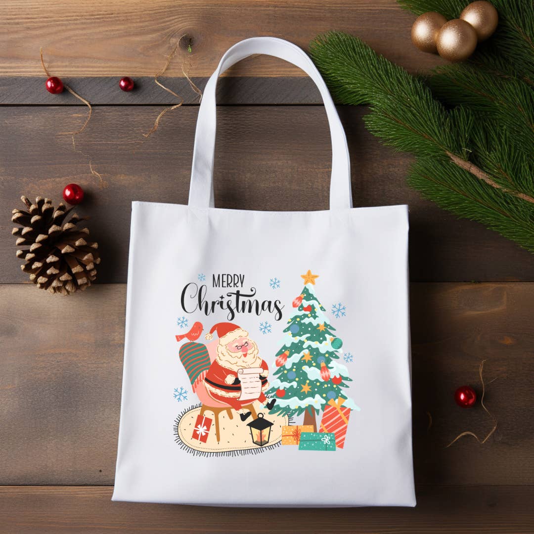 Merry Christmas Santa Tote Bag