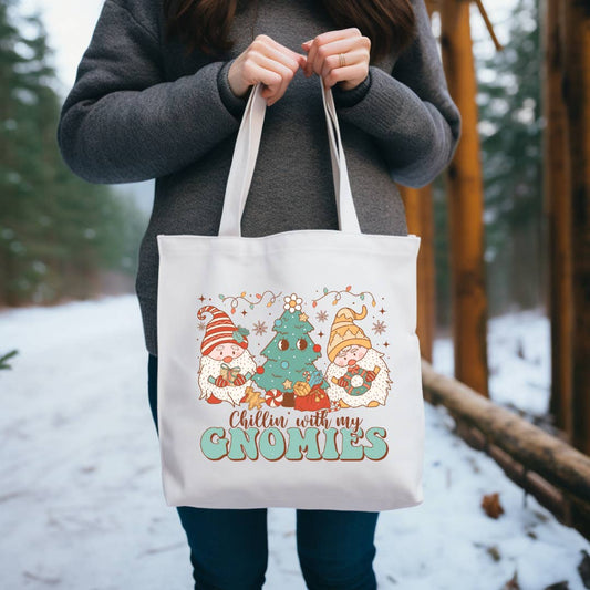 Chillin With My Gnomies Tote Bag