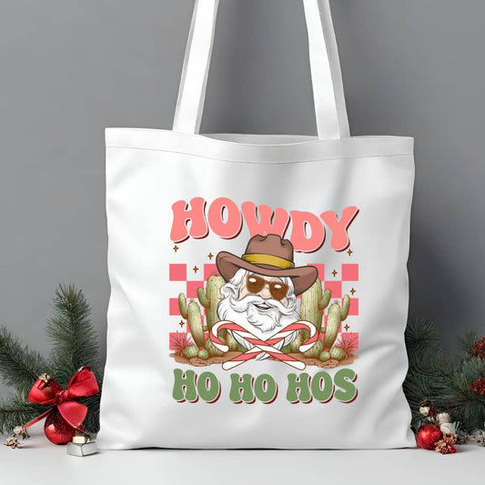 Cowboy Santa Howdy Ho's Tote Bag