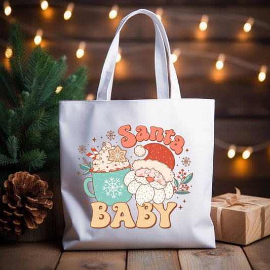 Santa Baby Tote Bag