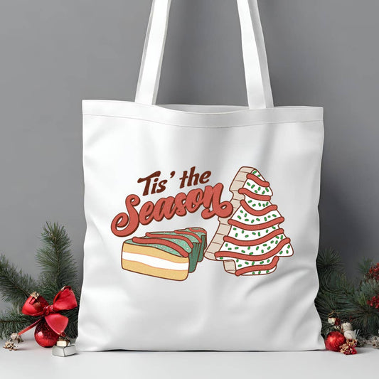 Tis' The Season Tree Cake Tote Bag